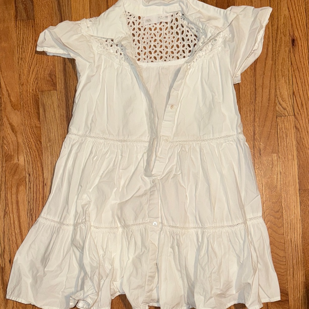 Zara White Kids Casual Dress